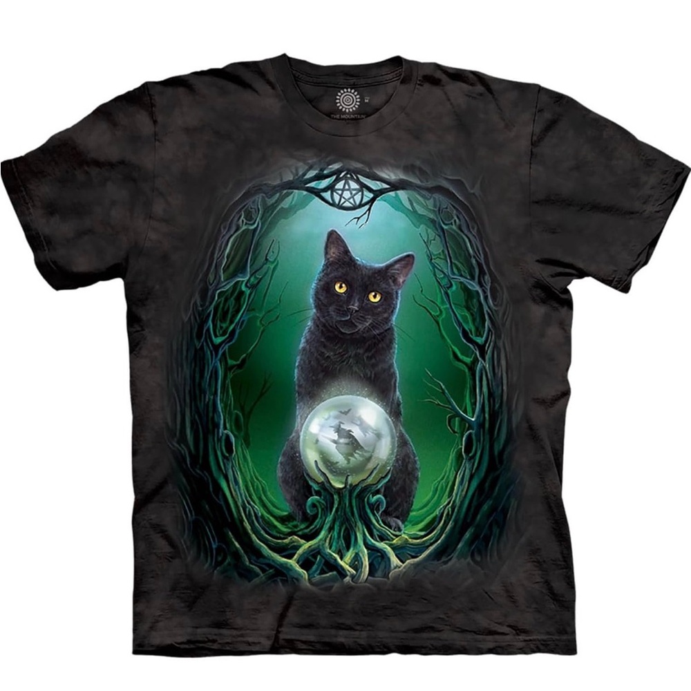 The Mountain- Rise of The Witches-Black Cat-T-Shirt Tee-Unisex-S-Goth